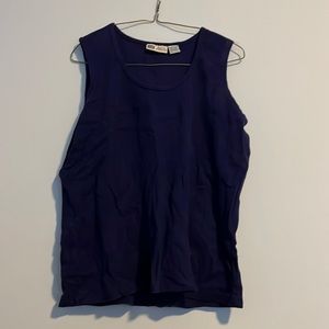 Purple navy tank top